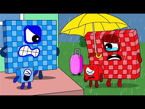 Poor NB 1 and NB 100 is Abandoned? - Numberblocks Funny Animation