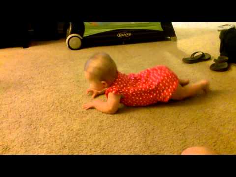 Mackenzie crawling for the first time!
