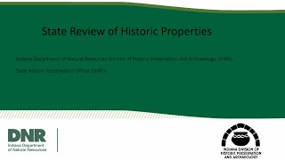 Video: State Review of Historic Properties Introduction