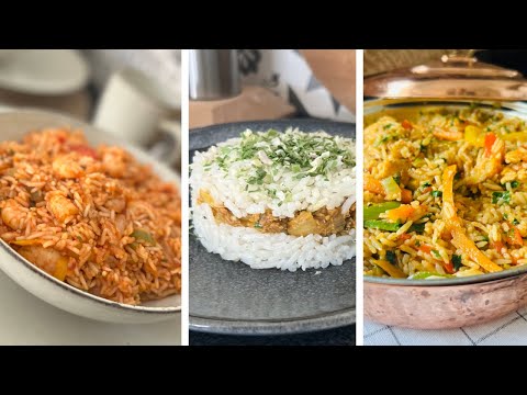 Riz 3 plats gourmands facile et rapide
