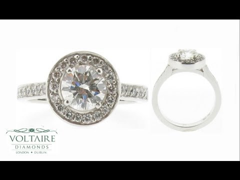 Round Brilliant Halo Wedfit Engagement Ring - ER 1141