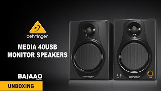Video thumbnail for Behringer Monitor Speakers Media 40USB | Unboxing by BAJAAO