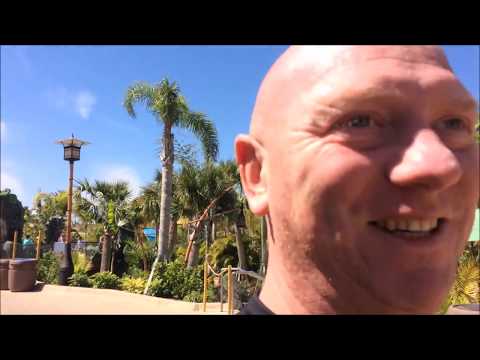 Volcano Bay, Ko'okiri Body Plunge staring Geoff & Keith