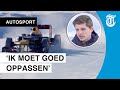Spectaculair: Max Verstappen scheurt met F1-wagen over ijs