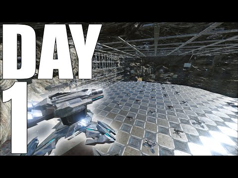 Day 1 Claiming Herbivore Island Cave and Defending it | ARK PVP