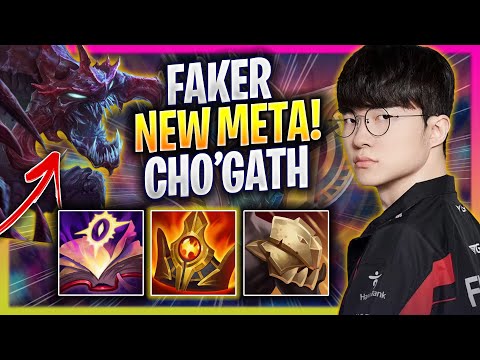 FAKER CRAZY NEW META CHO'GATH MID! - T1 Faker Plays Cho'gath MID vs Taliyah! | Season 2025