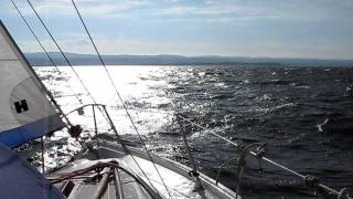 preview picture of video 'Sailing Jaguar 24 yacht, Beauly Firth near Inverness Scotland'