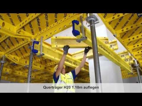 Element-Deckenschalung Dokadek 30 - Ausgleich bei Betonstützen (mit H20 Träger) [DE]