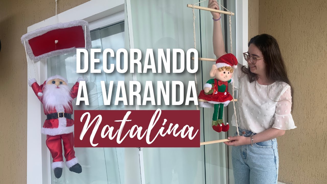 DIY  + DECORAÇÃO DE NATAL NA VARANDA | Isabelle Oliveira