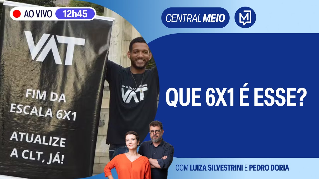 Fim da escala 6x1 ganha pressão nas redes sociais e deve ser discutida no Congresso | Central Meio