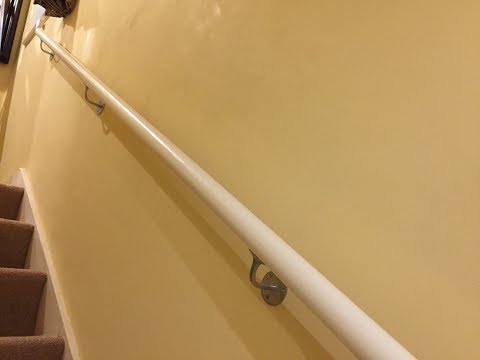 How to install a stair handrail and railing on stairs uk