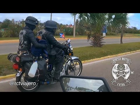 El MC HUNTER ROUTES de #Placetas Villa Clara, hace su entrada al 14 encuentro de #Harlistas Cubanos.