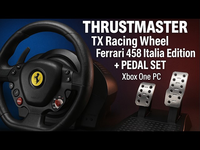 Vídeo relacionado con Thrustmaster T98 Ferrari 296 GTS - Volante de Carreras para Xbox Series X|S y PC (Réplica Oficial 1:1, Sistema Bungee Cord de Resistencia Lineal, Incluye 2 Pedales) Negro