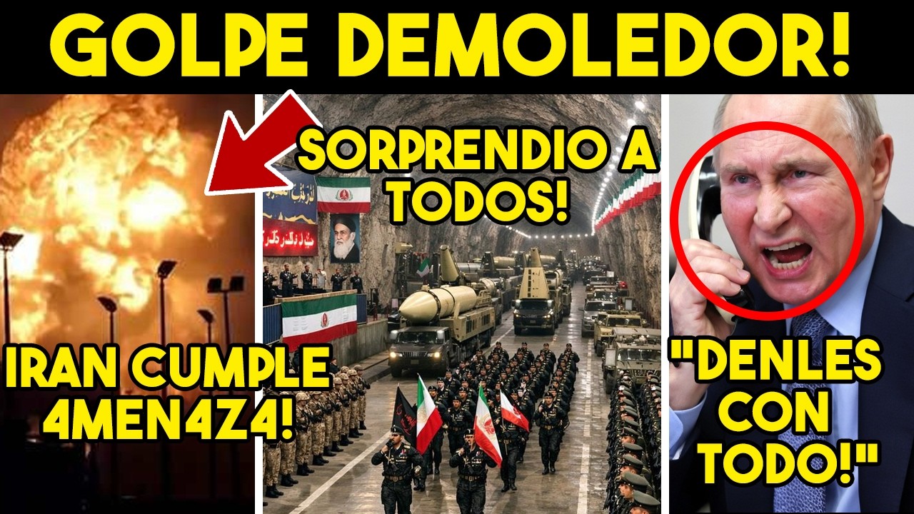 MARTILLAZO A EU! IRAN 4T4QU3 SORPRESA, FRACASA PLAN  TRUMP. GU3RR4 CON BRICS. HOY