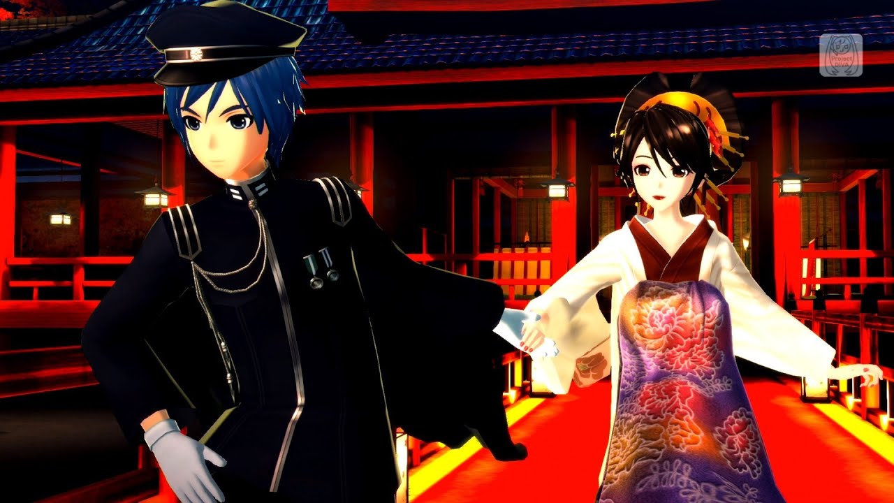 1080p [Project DIVA F 2nd] 番凩 Paired Wintry Winds [MEIKO & KAITO]