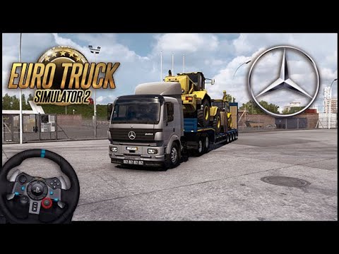 Mercedes-Benz SK Mod | Euro Truck Simulator 2 | Logitech G29 Wheel Gameplay #7