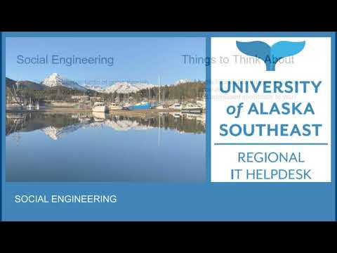 View video for Cybersecurity: Social Engineering