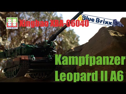 Zum Spielen oder Hinstellen? Leopard 2 A6 Kampfpanzer von Xingbao & BlueBrixx -Review| Klemmba