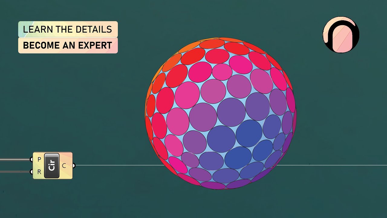 Circle (Part 2) | Packing Circles on a Sphere (Beginner Grasshopper Tutorial)