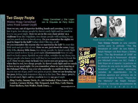 Two Sleepy People (Carnichael / Frank Loesser) - Hoagy Carmichael y Ella Logan