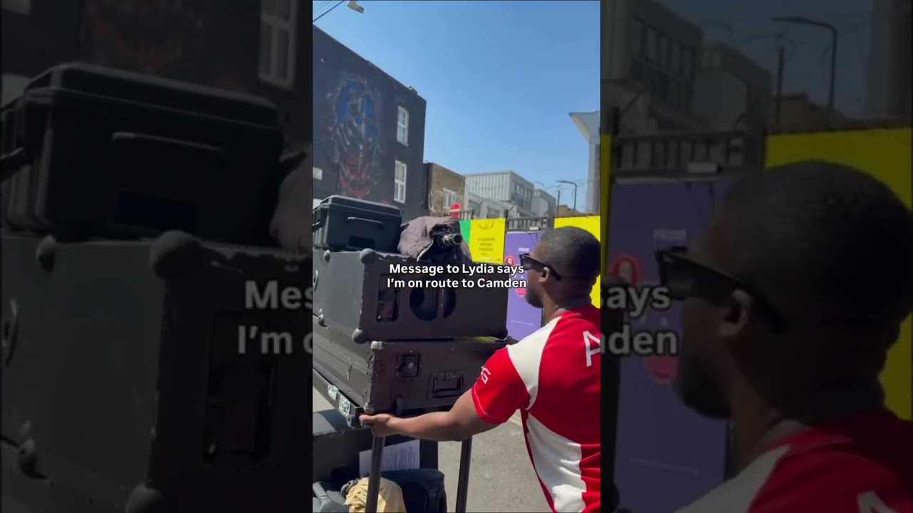 This is how I pull up to my live set in Camden with my raybanmeta glasses #raybanmetapartner