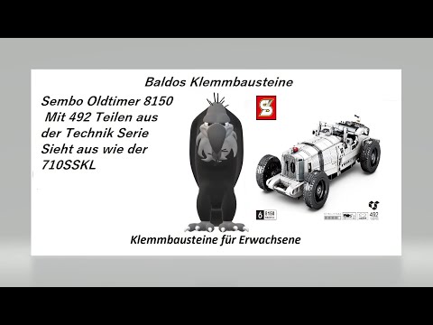 Sembo Oldtimer Cabrio 8150 (710 SSKL Nachbau) mit Sticker!!