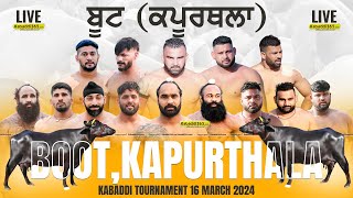 Boot (Kapurthala) Kabaddi Tournament 16 March 2024