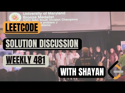 Leetcode Weekly Contest 481 — Solution Discussion