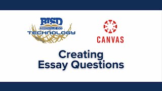 Creating Essay Questions in Canvas New Quizzes