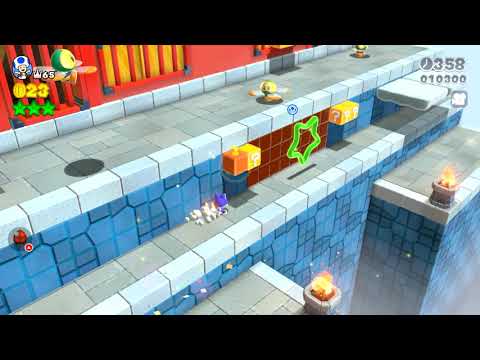 Mario 3d world speedrun 10-5 (56s)