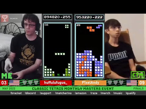 WHEN YOU THINK IT'S OVER! Huff, Andy | Finals | Classic Tetris Monthly Masters Event