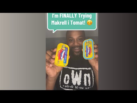 American Tries Norwegian 'Makrell i Tomat' for the First Time! | Taste Test & Reaction