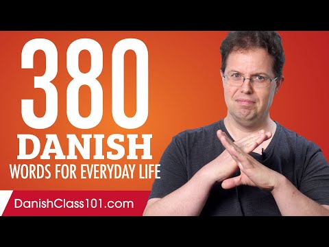 380 Danish Words for Everyday Life - Basic Vocabulary #19