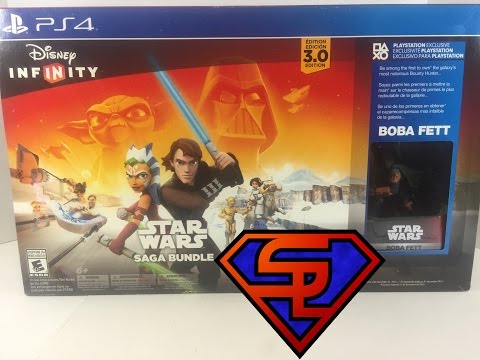 Disney Infinity 3.0 Star Wars Saga Bundle PS4 Exclusive Unboxing