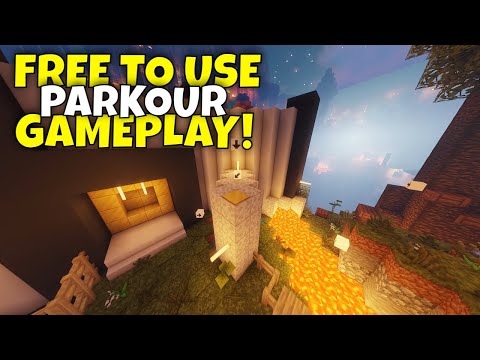 6 Minutes Minecraft Shader Parkour Gameplay (Night-Time) [Free to Use] [Map Download]