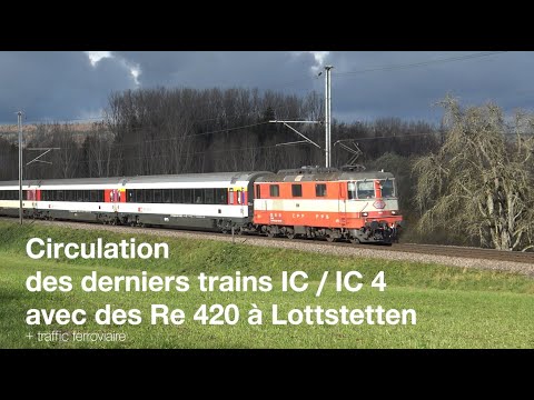 Lottstetten - Circulation Re 420 sur les IC / IC4 entre Zürich et Schaffhouse