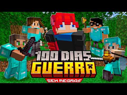 SOBREVIVI 100 DIAS EM GUERR4 NO MINECRAFT O FILME