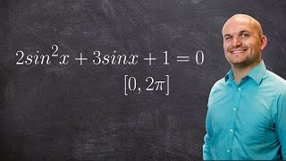 Solving a trigonometric equation by factoring