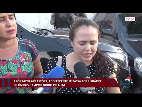 Após fazer arrastão, adolescente se passa por usuário de í´nibus mas é preso pela Polícia 18 12
