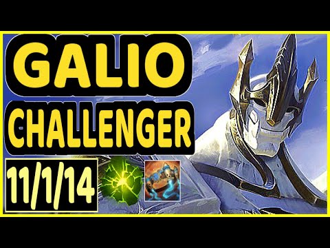 MAGIFELIX (GALIO) - 11/1/14 KDA CHALLENGER GAMEPLAY - EUW