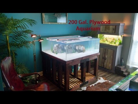 Plywood Bottom Aquarium (watch the new upload Link in descrip.)