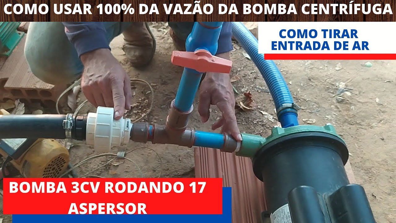 FIZ UMA MUDANÇA NO MEU SISTEMA DE IRRIGAÇÃO, MELHOROU 100%. + COMO TIRAR O AR DA BOMBA CENTRÍFUGA.