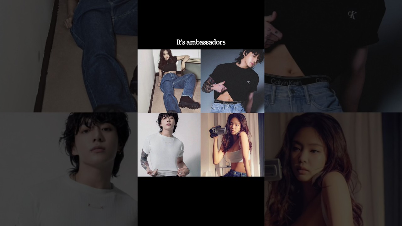 The brand Vs The ambassadors 🔥 #jungkook #jennie #bts #blackpink #btsarmy #blink #calvinklein