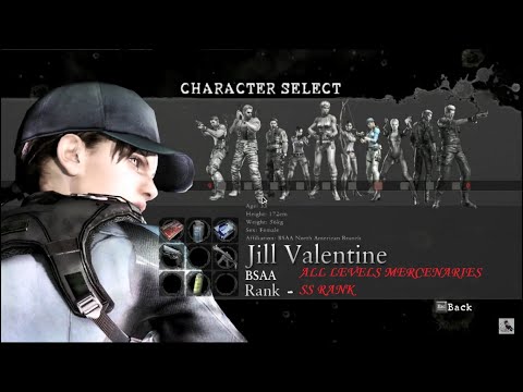 RESIDENT EVIL 5 GOLD EDITION ALL MERCENARIES SOLO JILL VALENTINE BSAA – SS RANK