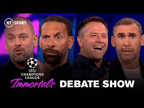 Champions League Immortals Debate Show | Ferdinand, Cole, Owen and Keown Pick Greatest XI
