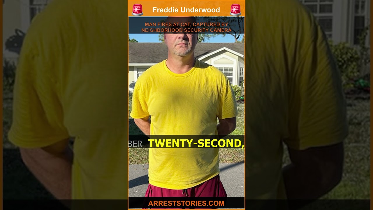 MAN FIRES AT CAT; CAPTURED BY NEIGHBORHOOD SECURITY CAMERA