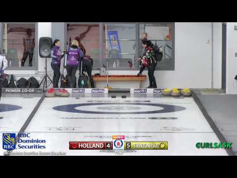 Silvana Tirinzoni vs. Amber Holland - Draw 8 - RBC Dominion Securities Western Showdown