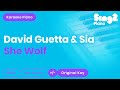 She Wolf - David Guetta & Sia (Piano backing ...