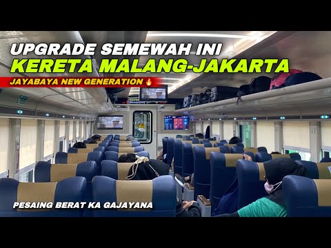 UPGRADE KERETA TERNYAMAN MALANG-JAKARTA! Perdana KA Jayabaya New Generation