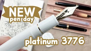Platinum #3776 Chenonceau White 14k M Gold Nib Comparison Platinum Preppy Steel Nib | Pen Review